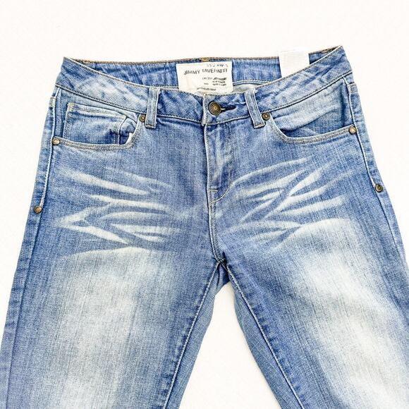 Jimmy Taverniti Distressed Skinny Jeans Anti Exposure Size 27 - Picture 3 of 9